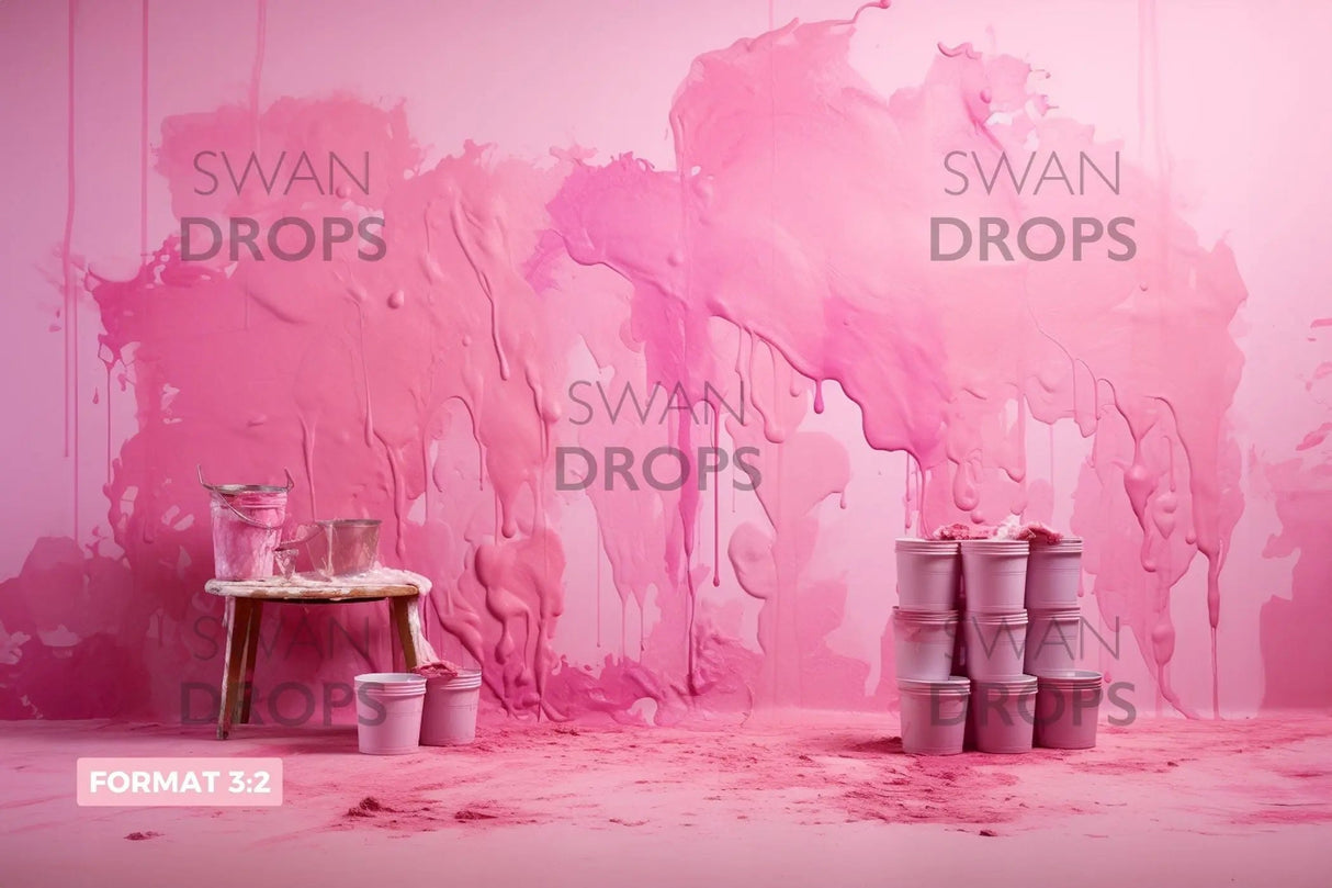 Fond photo Éclaboussures Rosées Swan Drops