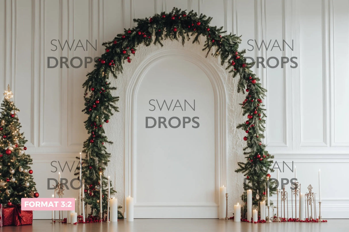 Fond photo Élégance Nordique Swan Drops