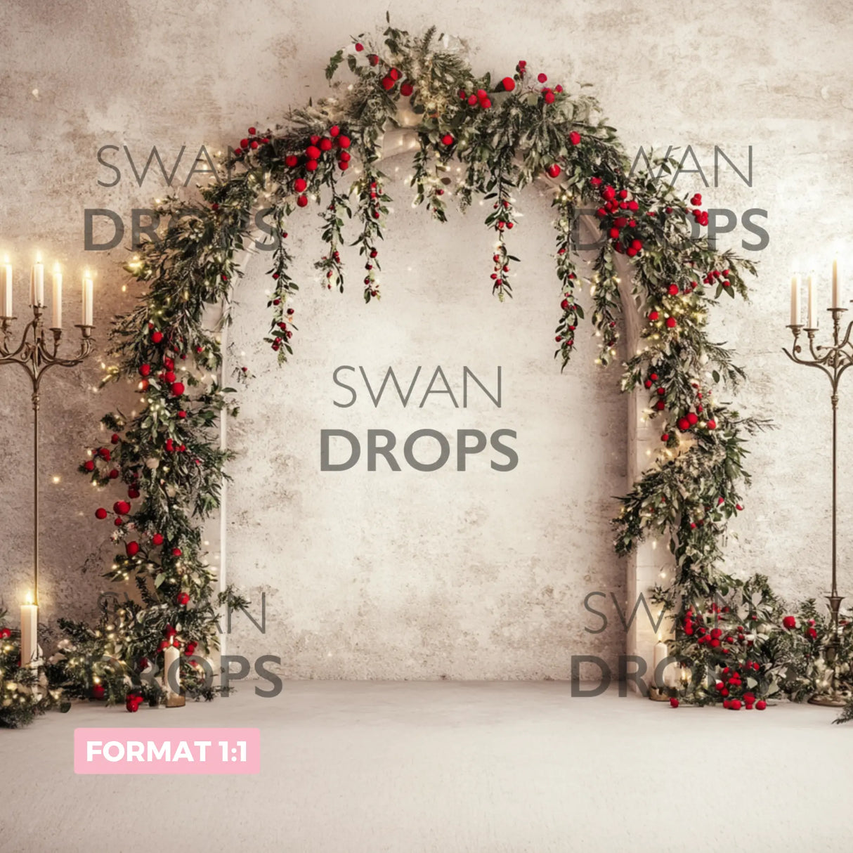 Fond photo Envolée Écarlate Swan Drops