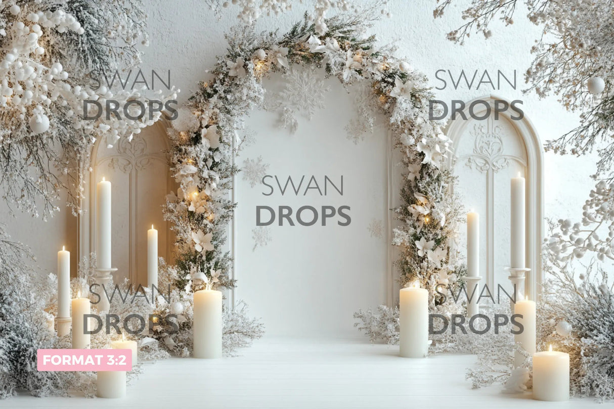 Fond photo Étoile de Givre Swan Drops