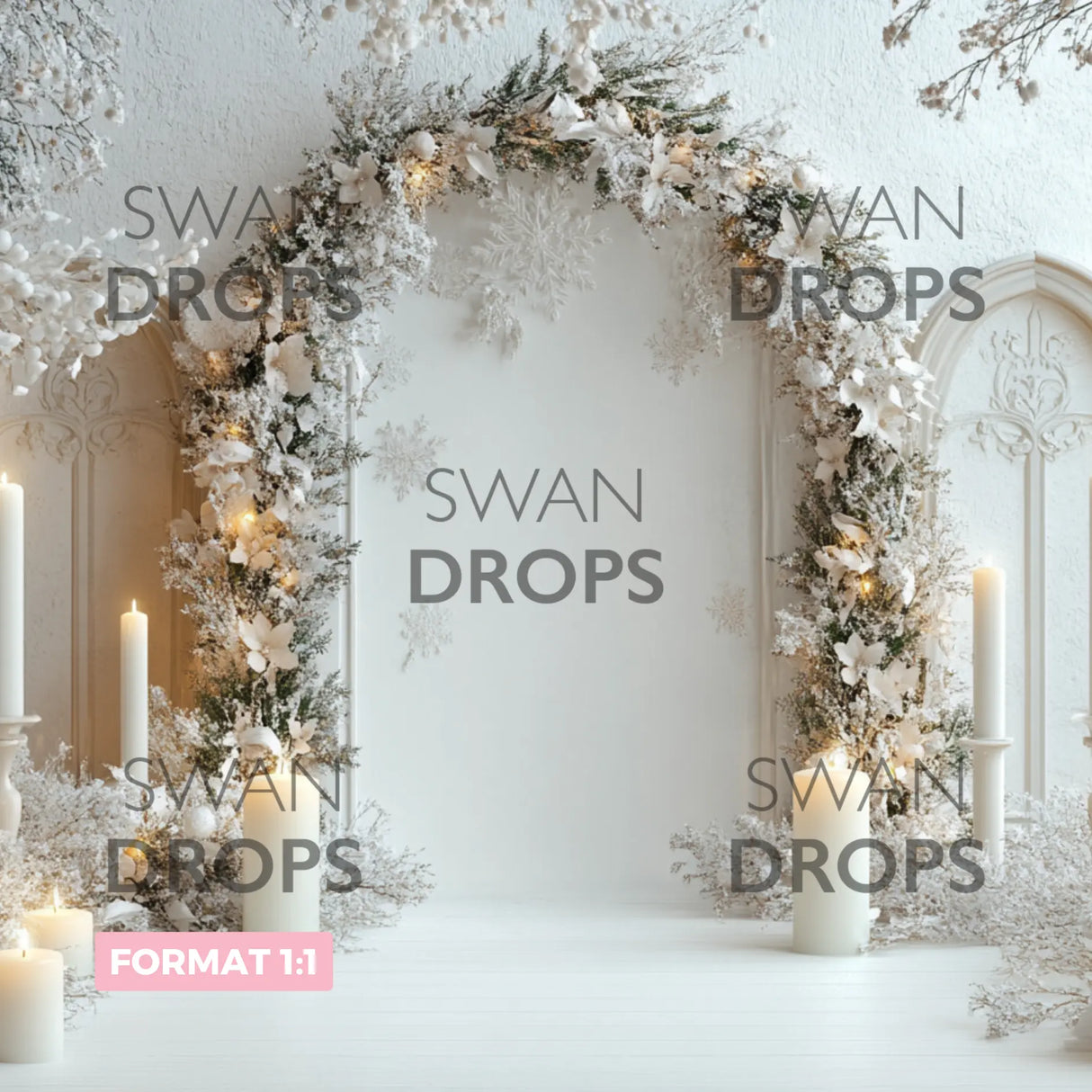 Fond photo Étoile de Givre Swan Drops