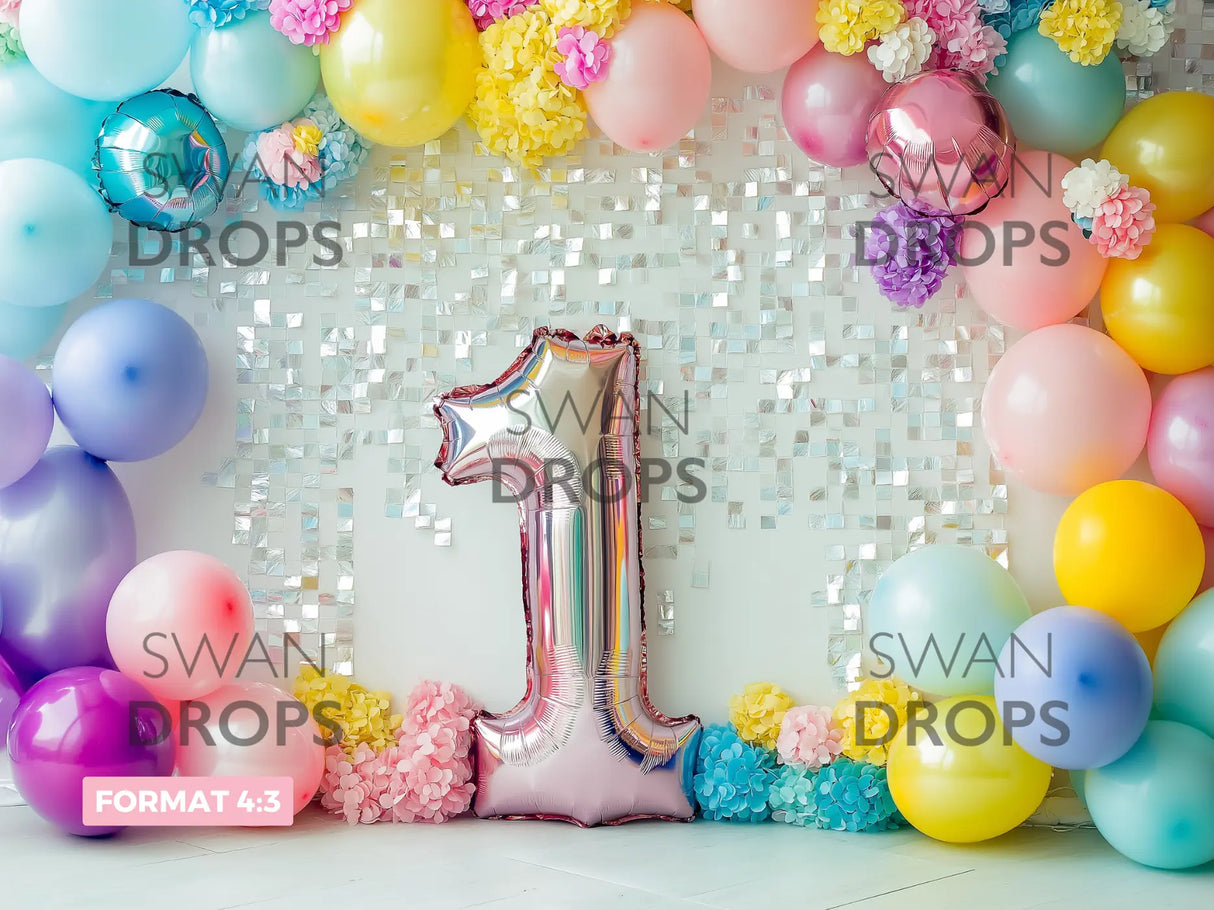 Fond photo Explosion Festive Swan Drops