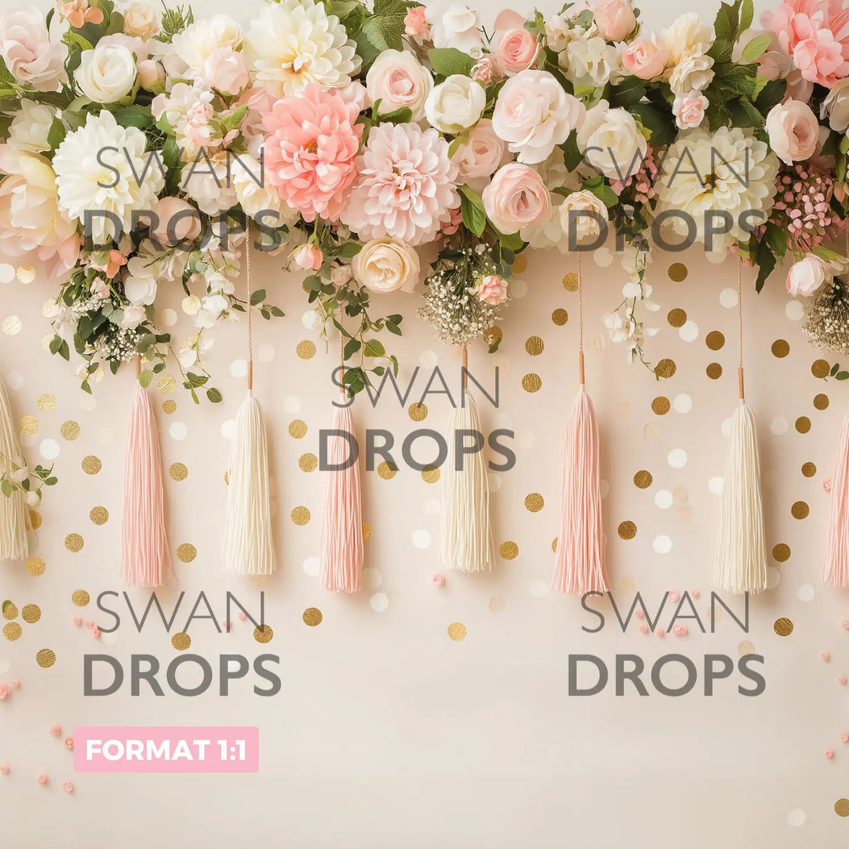 Fond photo Floraison Pastel Swan Drops