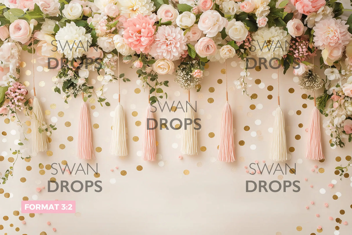 Fond photo Floraison Pastel Swan Drops