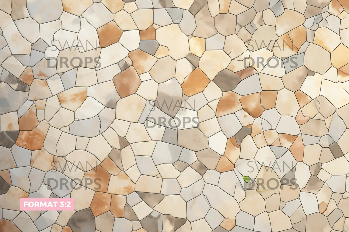 Fond photo Mosaïque de la Terre Swan Drops