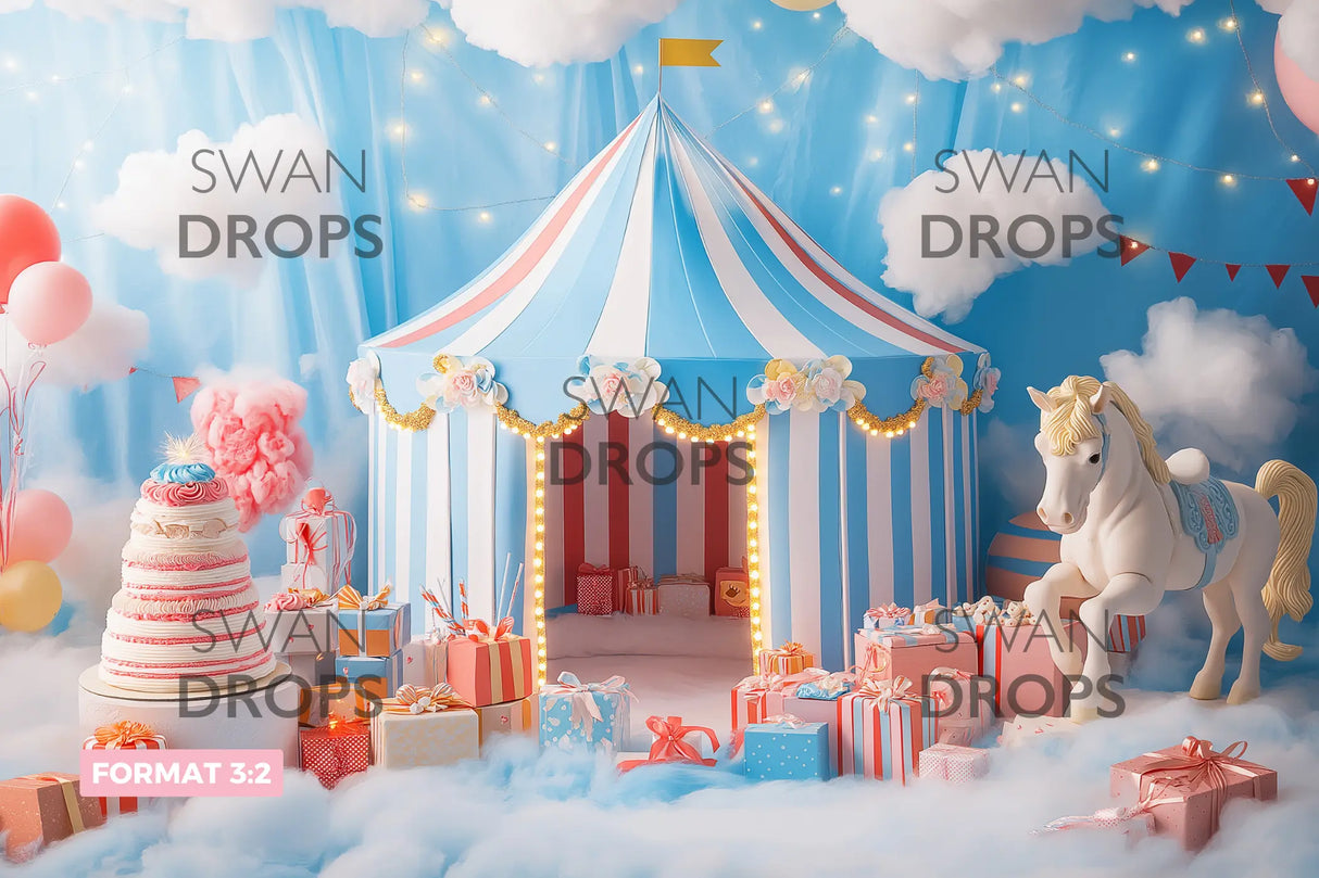 Fond photo Paradis Céleste Swan Drops