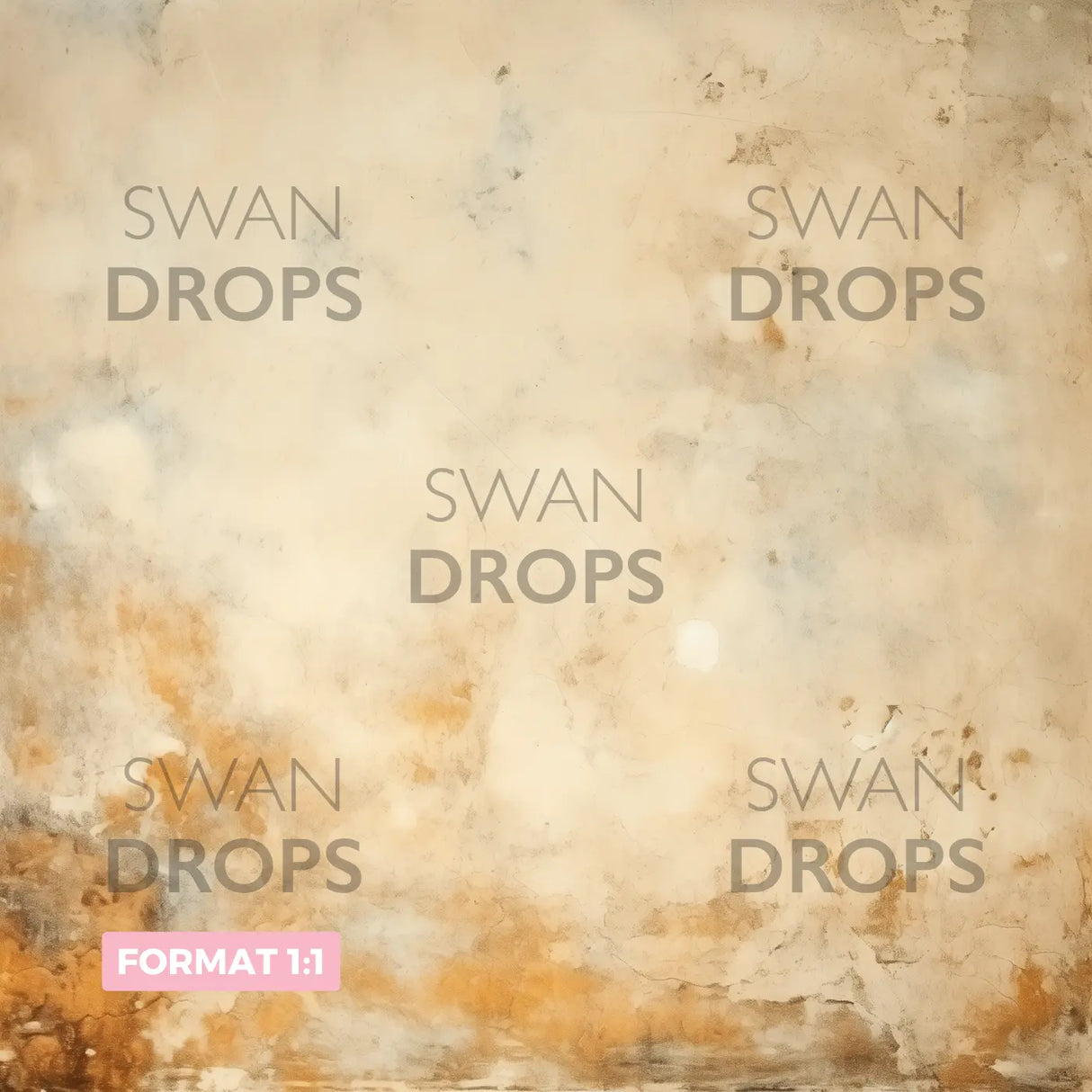 Fond photo Reflets Dorés Beige-Orange Swan Drops