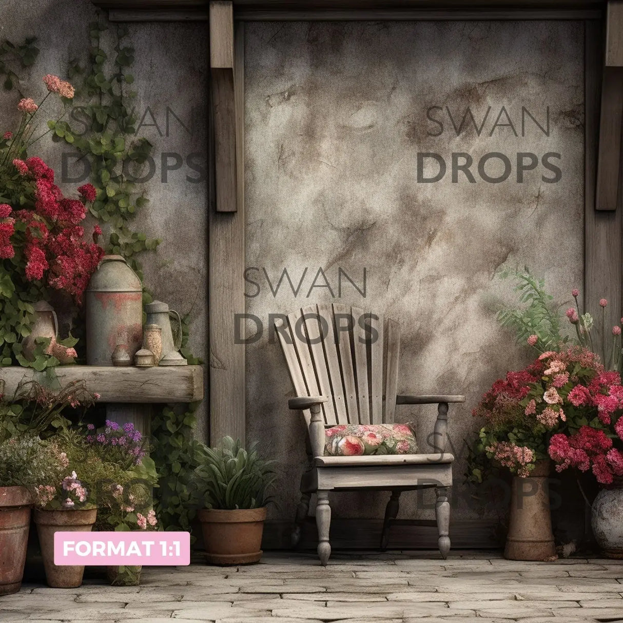 Fond photo Refuge Pastoral Swan Drops