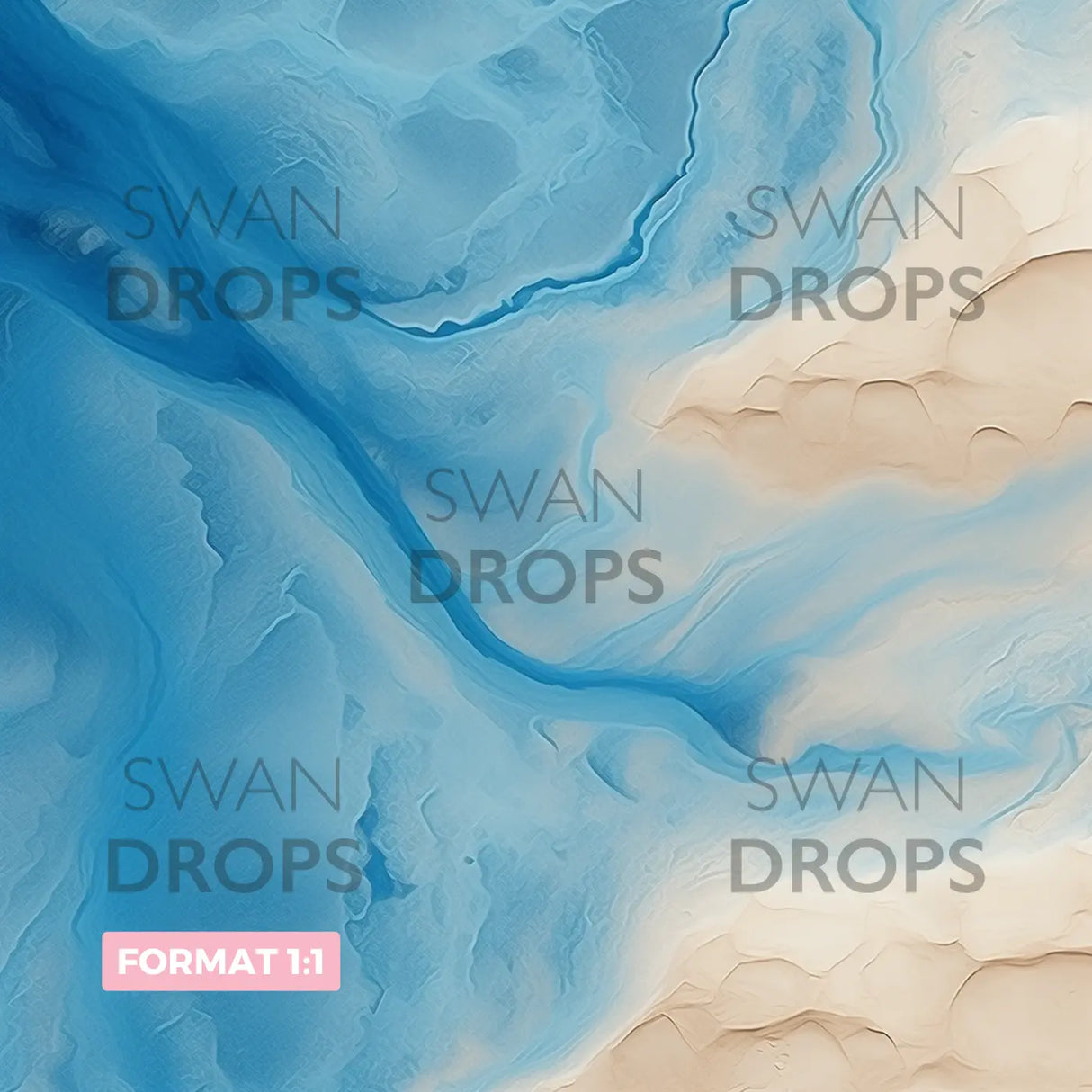 Fond photo Rivière Azurée Swan Drops