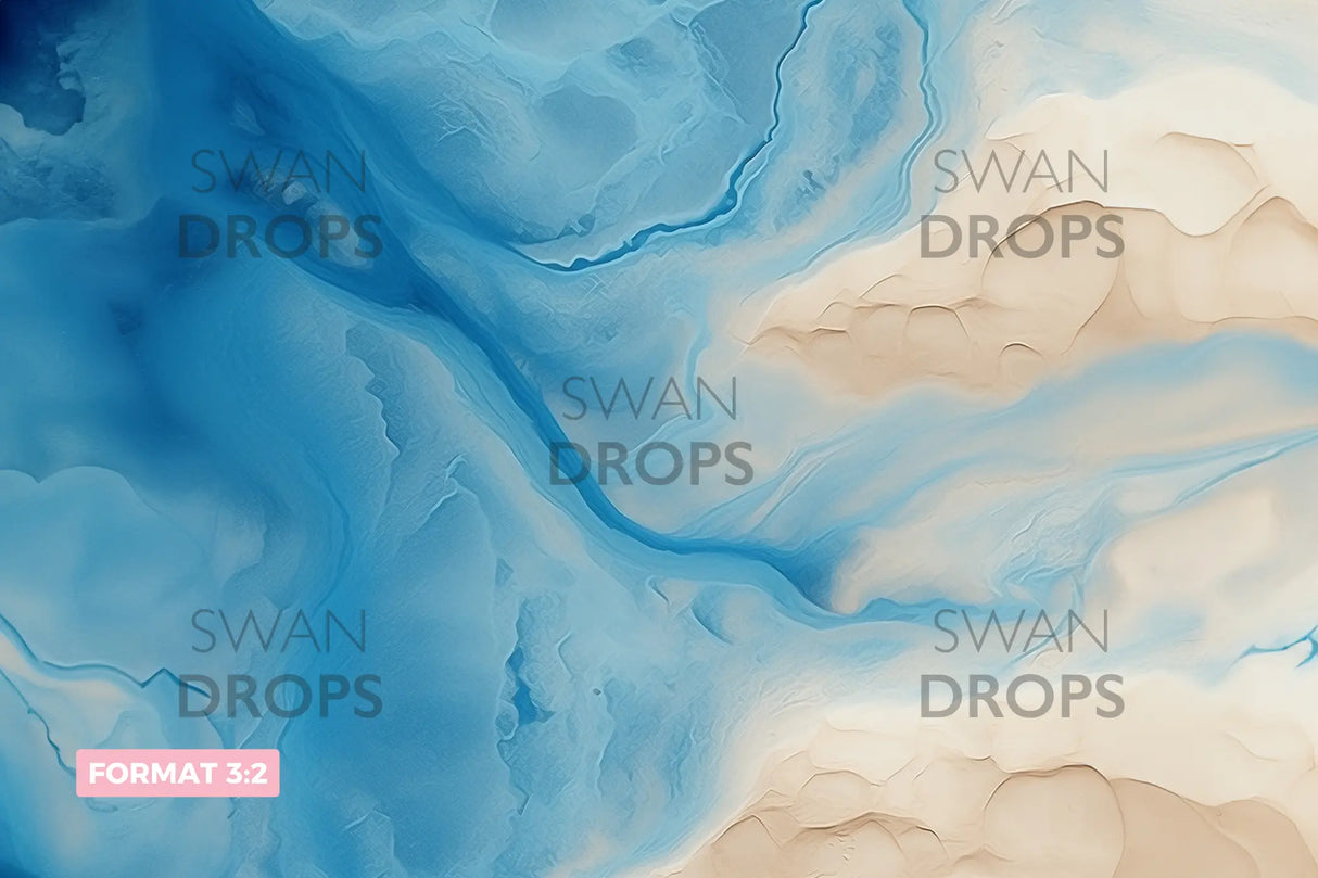 Fond photo Rivière Azurée Swan Drops