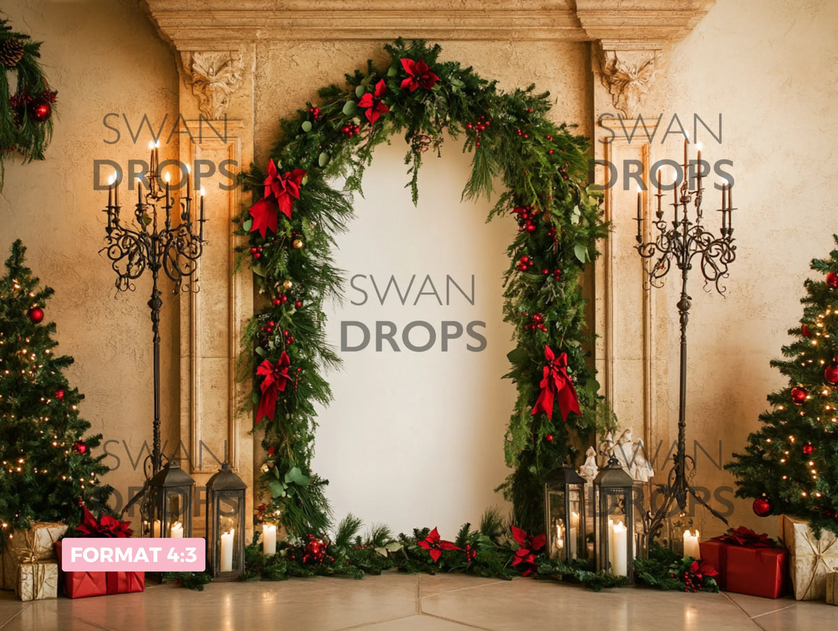 Fond photo Symphonie Festive Swan Drops