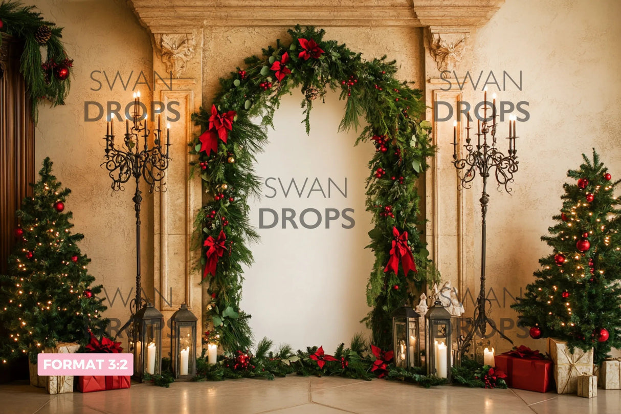 Fond photo Symphonie Festive Swan Drops