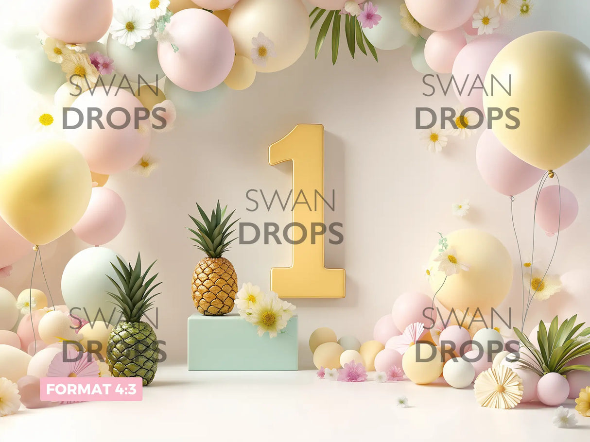 Fond photo Tropicool Festif Swan Drops