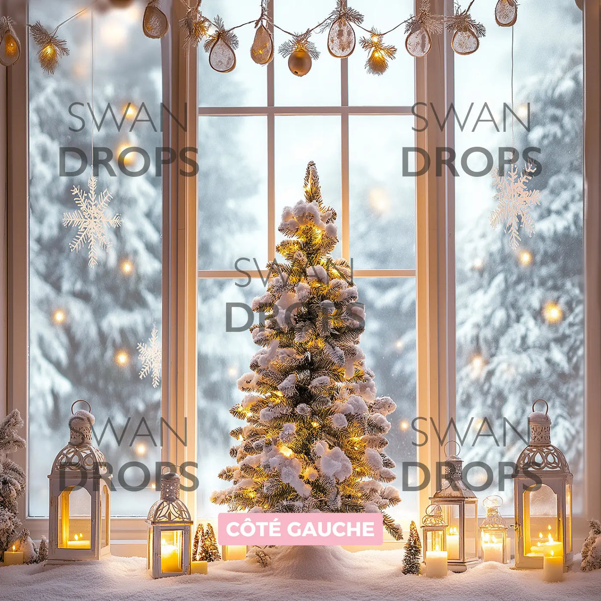 Fond photo Veillée enchantée Swan Drops