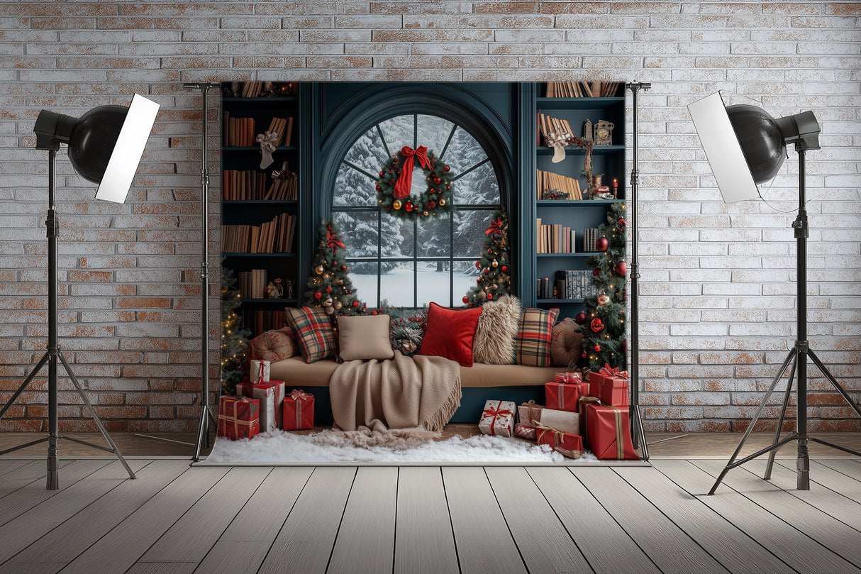 Fond photo Noël d’Antan Swan Drops