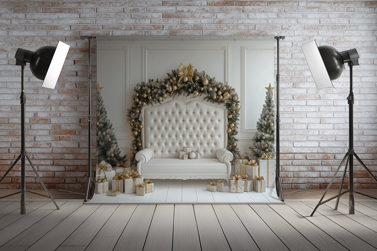 Fond photo Trône de Noël Swan Drops