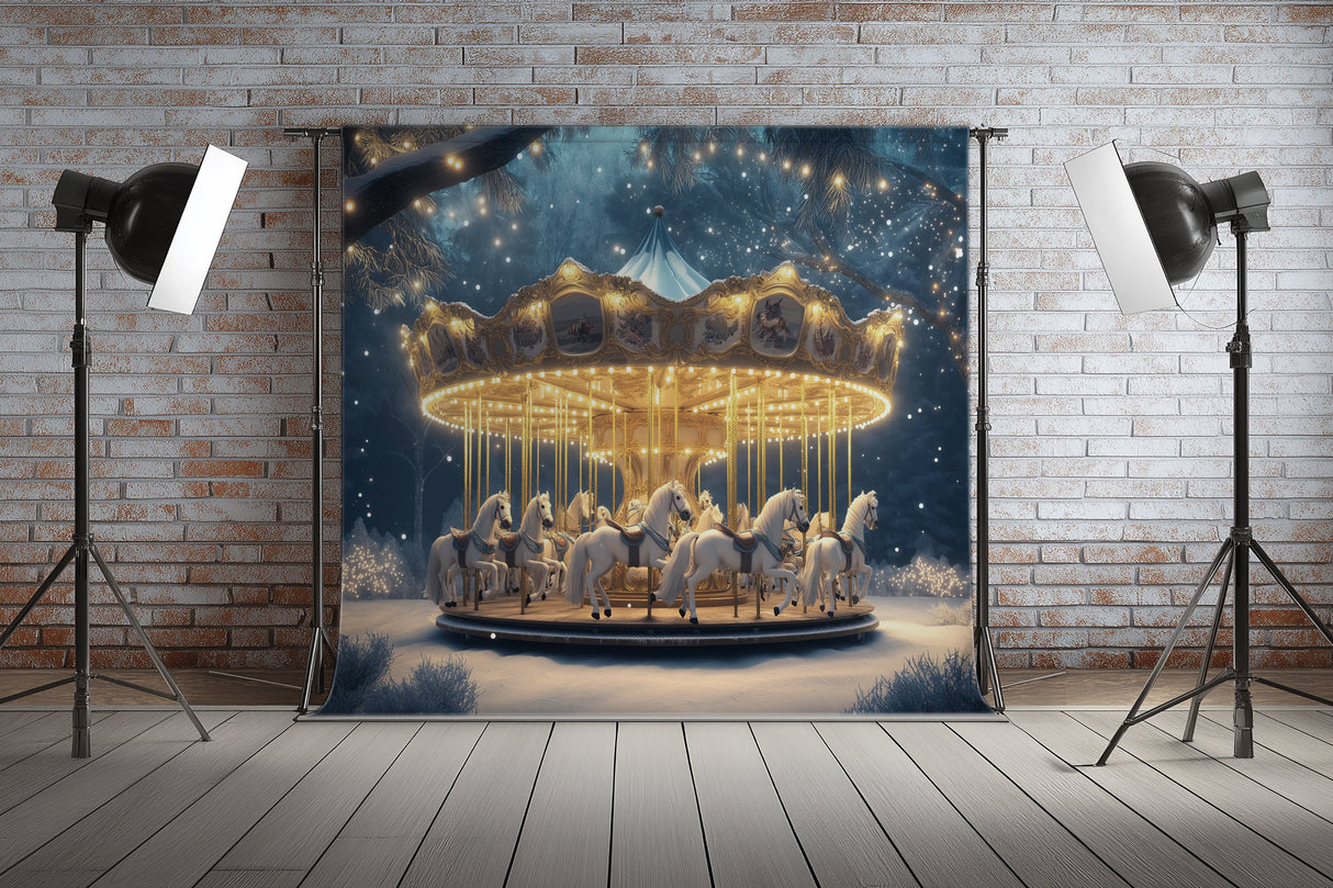 Fond photo Carrousel magique Swan Drops