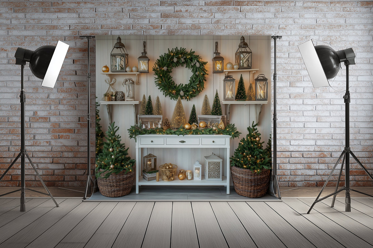 Fond photo Noël Classique Swan Drops