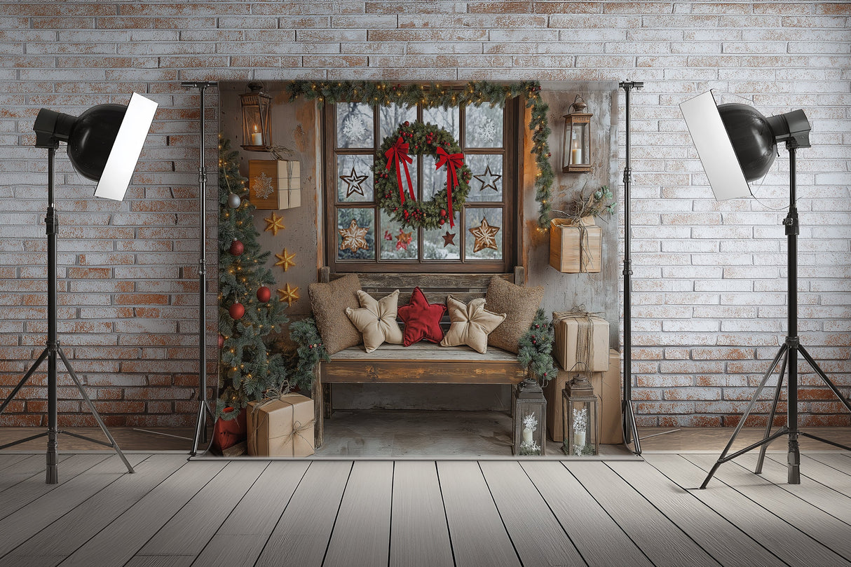 Fond photo L’atelier du Père Noël Swan Drops