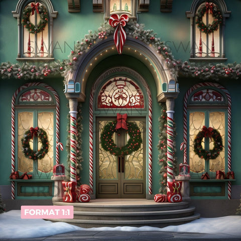 Façade Gourmande de Noël