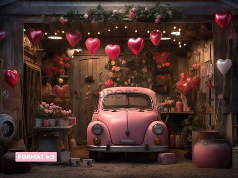 L'Atelier Amoureux avec Voiture Rose