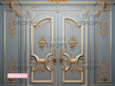 Blue Rococo Grandeur