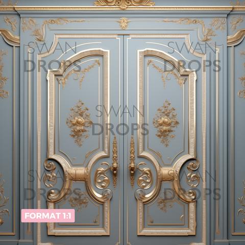 Blue Rococo Grandeur