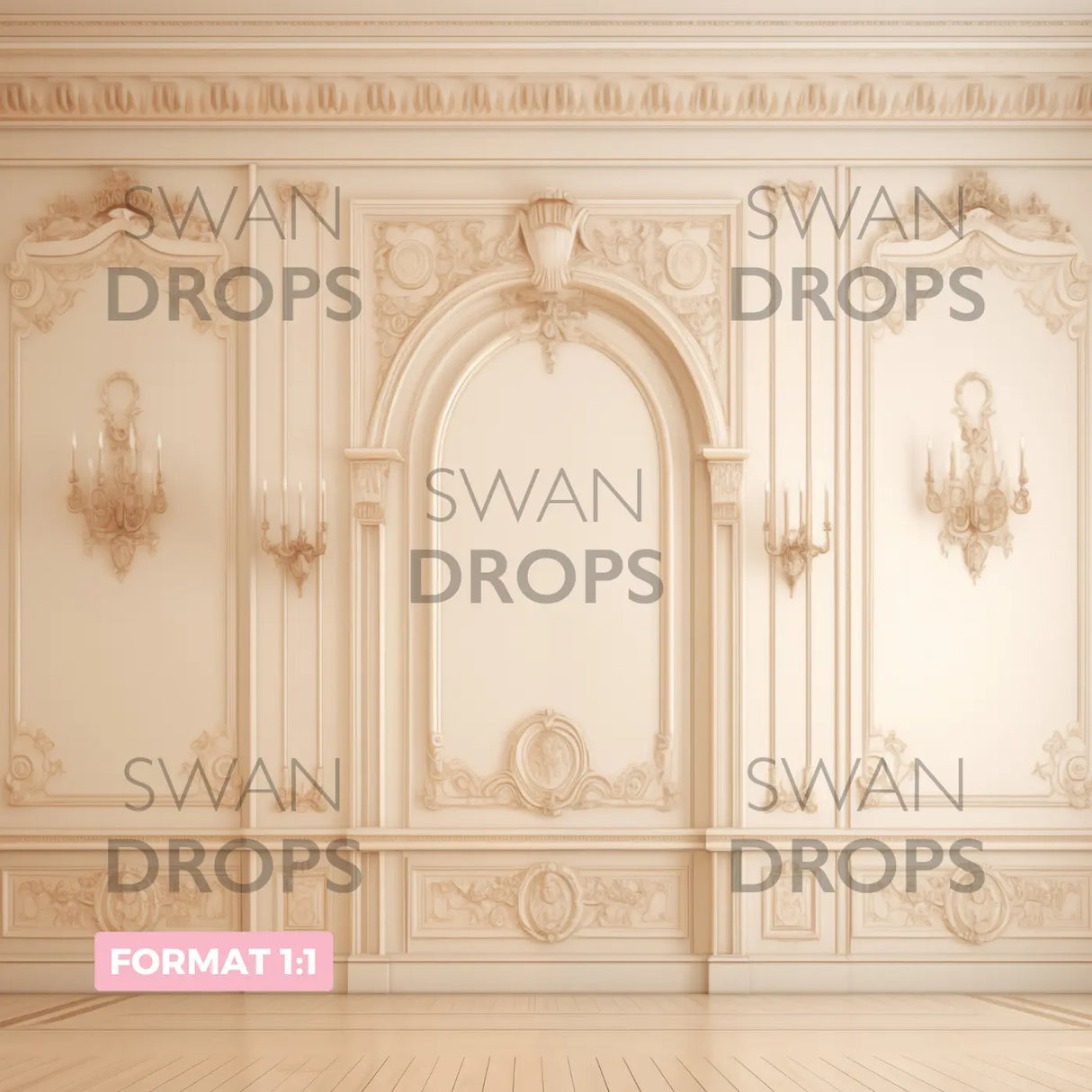 Fond photo Aristocratic Arcs Swan Drops