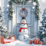 Fond photo Bonhomme de Neige Festif Swan Drops