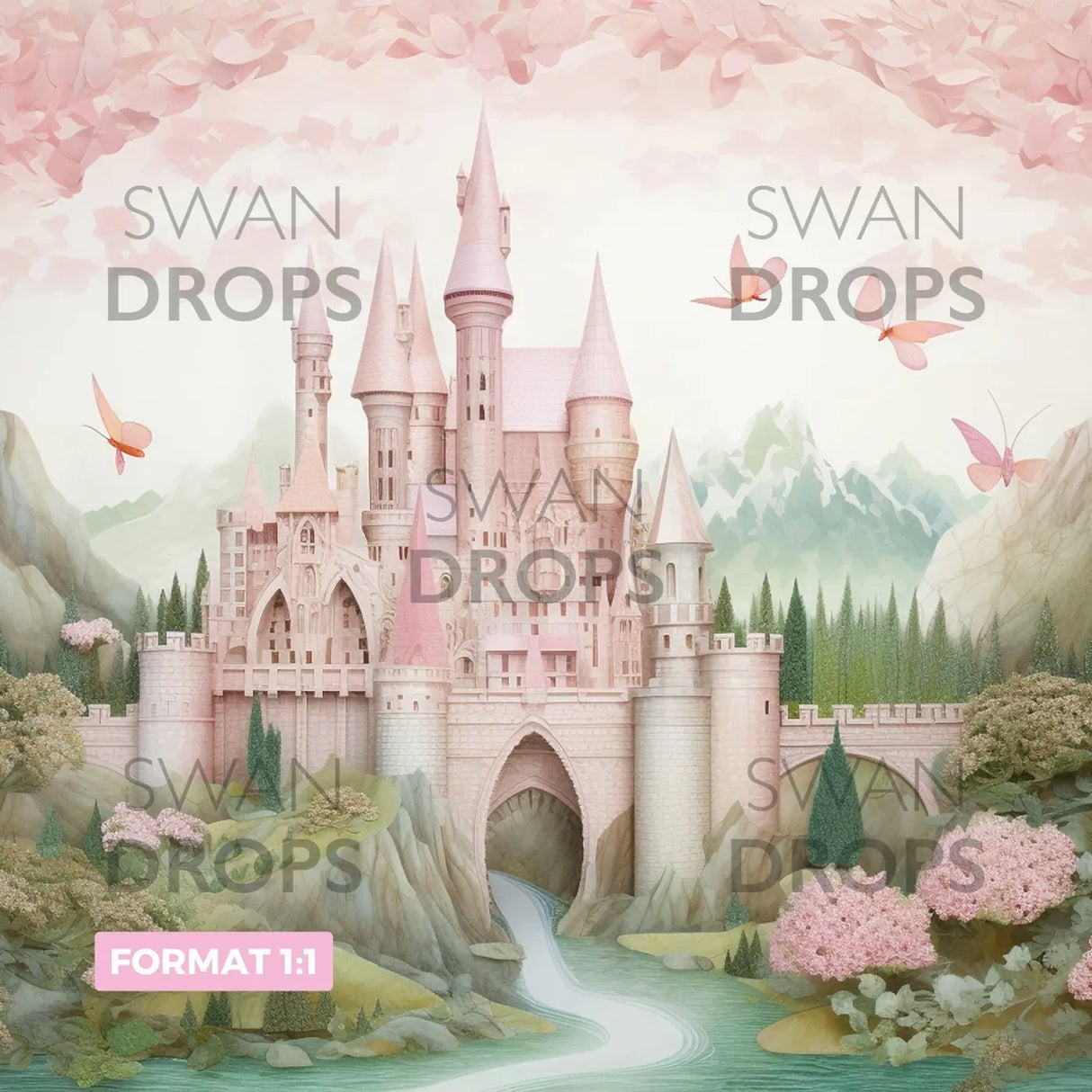 Fond photo Château des Songes Rosés Swan Drops