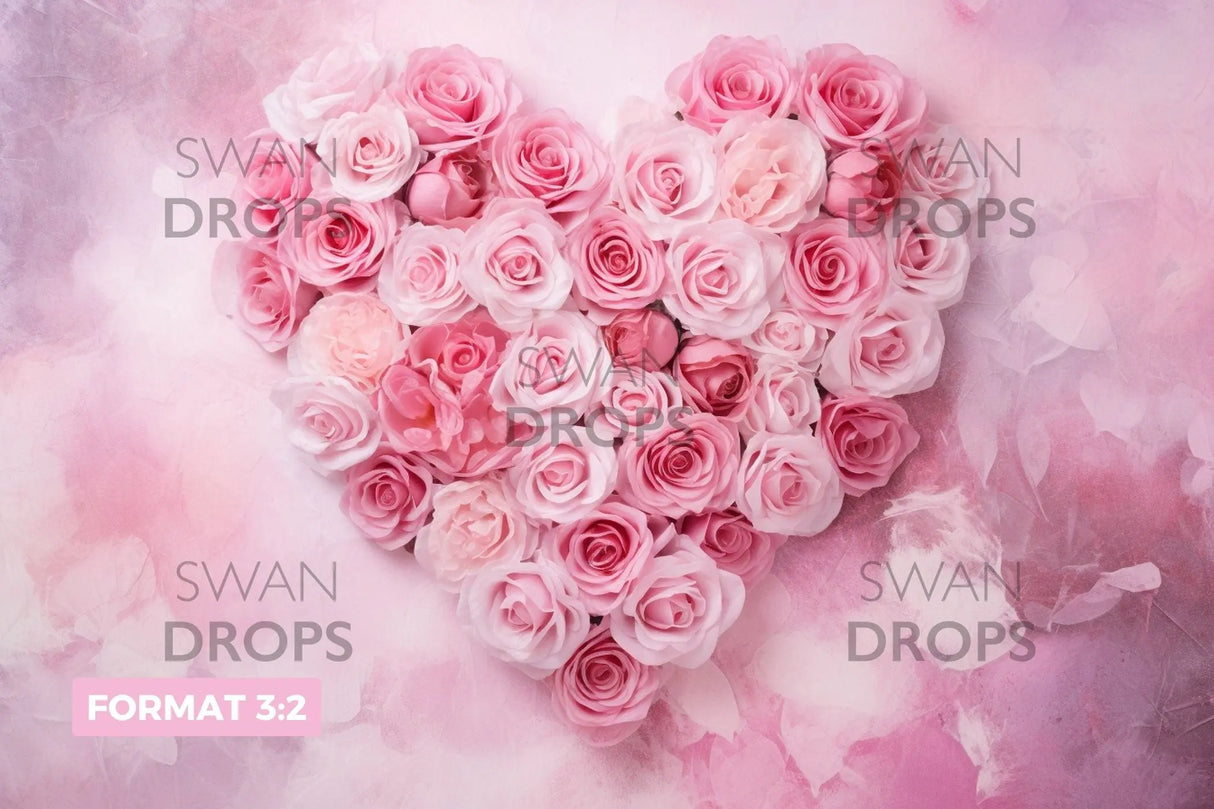 Fond photo Cœur de Rose Swan Drops