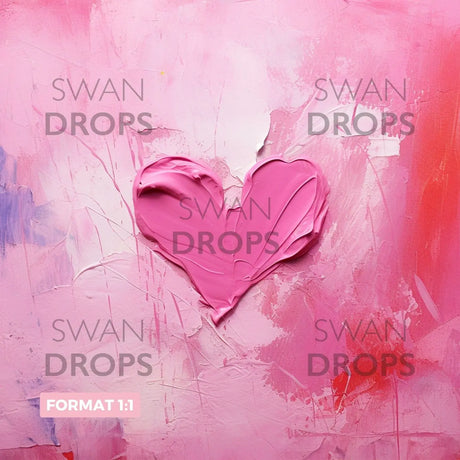 Fond photo Coeur sur Toile Swan Drops