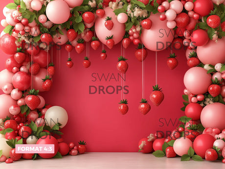 Fond photo Fraise Douceur Swan Drops