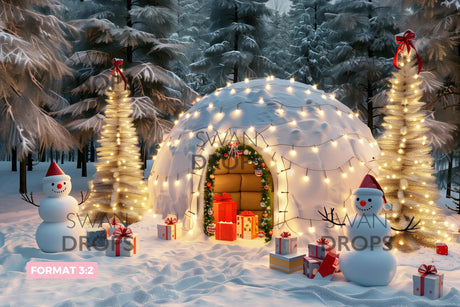 Fond photo Igloo Enchanté Swan Drops