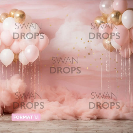 Fond photo Nuages de Rose Swan Drops