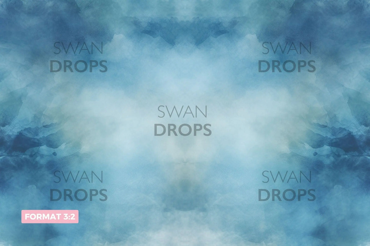 Fond photo Nuances de Bleu Swan Drops