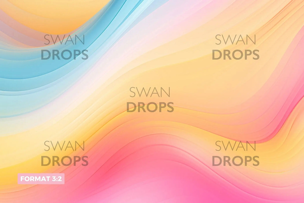 Fond photo Ondes d'Aurore Swan Drops