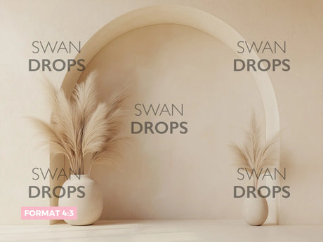 Fond photo Pampa Sable Swan Drops