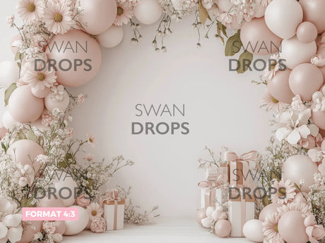 Fond photo Printemps Pastel Swan Drops