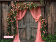 Fond photo Rose en Vigne Swan Drops