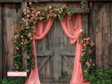 Fond photo Rose en Vigne Swan Drops