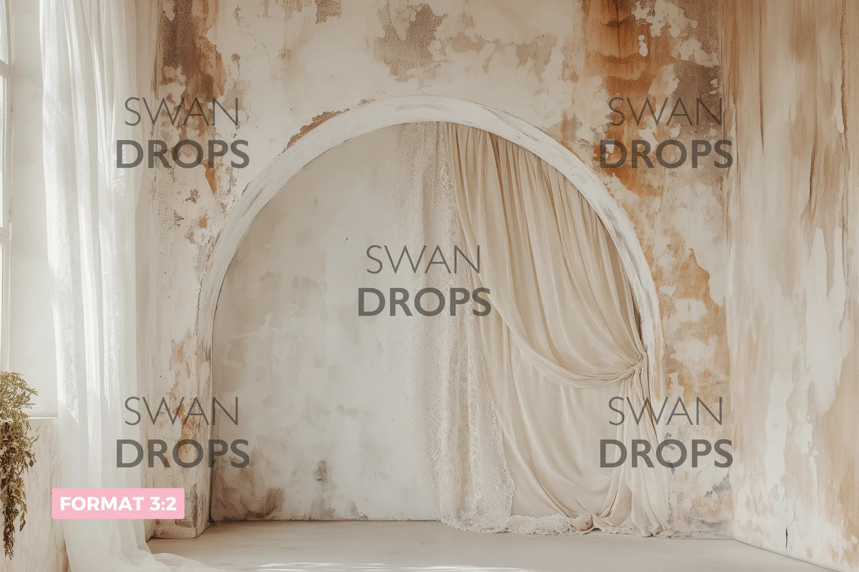 Fond photo Voile Antique Swan Drops