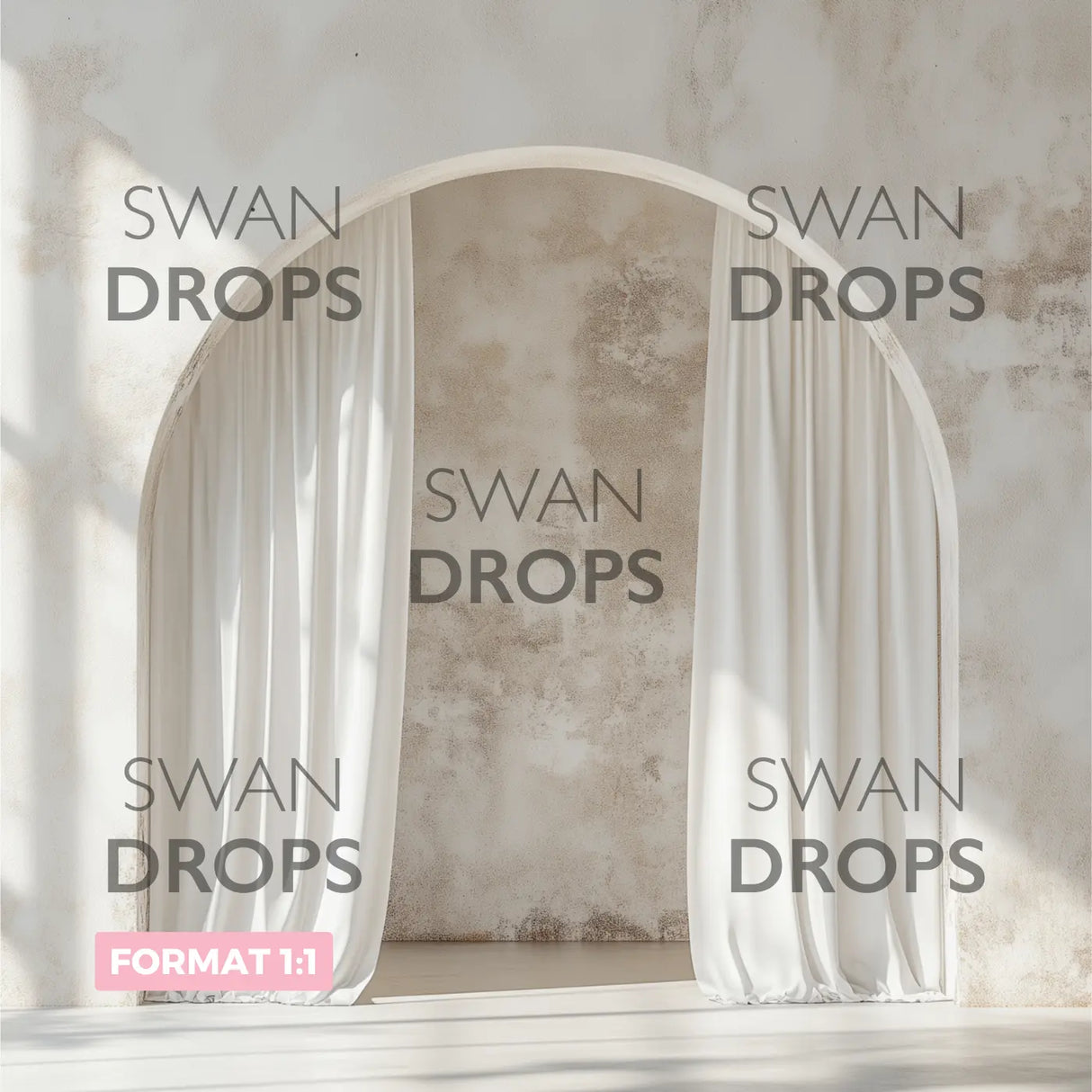 Fond photo Voile Lumière Swan Drops